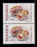 Cumpara ieftin RO 1999 ,LP 1479 ,&quot;Sfintele pasti - oua incondeiate&quot; , pereche V, MNH, Nestampilat