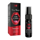 Spray pentru sex oral ad&acirc;nc INTT Deep Throat - More Pleasure, cu aromă de căpșuni, 12 ml