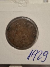Half penny 1929 foto