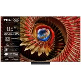 Televizor Mini LED TCL 85Q8C, 215 cm, Google TV Ultra HD 4K, 100 Hz, Clasa E