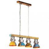 Lampa de tavan industriala 25 W, multicolor, 111 cm E27 GartenMobel Dekor, vidaXL