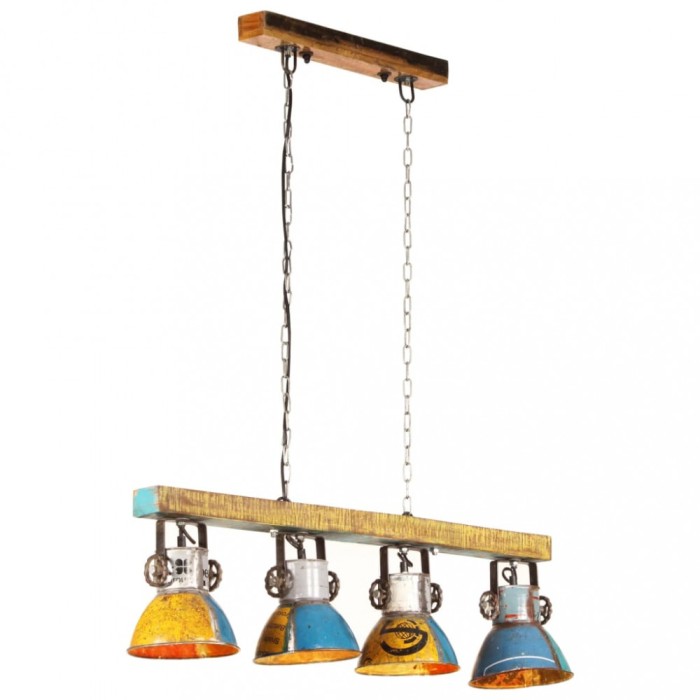 Lampă de tavan industrială 25 W, multicolor, 111 cm E27