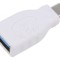 Adaptor OTG USB 3.0 Alb cu USB A și USB C
