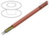 Cablu SiHF-J 3G2,5mm2 Cu litat silicon roșu 60-180&deg;C