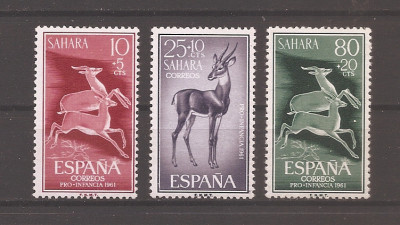 Sahara Spaniola 1961 - Protecția a copilului, MNH foto