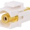 Adaptor Keystone Mamă Dublu Aurit Alb