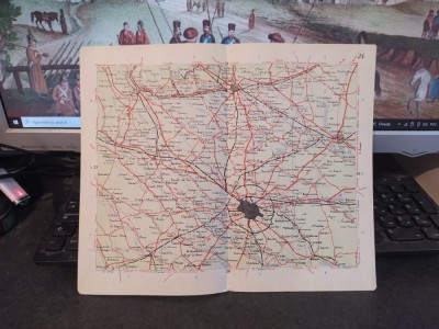 București, Ploiești, T&amp;acirc;rgoviște, Urziceni, Găiești, Urlați, hartă c. 1960, 109 foto