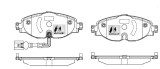 MOTAQUIP LVXL1749 set placute frana,frana disc