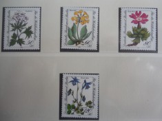 Serie timbre nestampilate flora flori Germania Berlin Vest MNH Berlin West foto