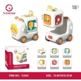Jucarie interactiva &bdquo;Busy Bus&rdquo; pentru bebelusi-Cub educativ cu activitati si functii multiple (18M+)