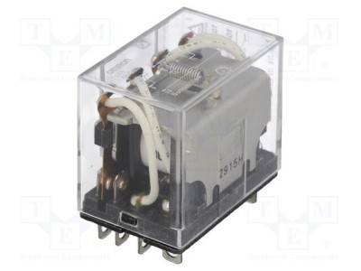 Releu electromagnetic OMRON 4PDT 48V 10A industrial foto