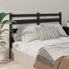 VidaXL Tăblie de pat, negru, 166x4x100 cm, lemn masiv de pin 818434