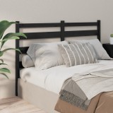 VidaXL Tăblie de pat, negru, 166x4x100 cm, lemn masiv de pin