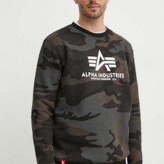 Alpha Industries bluză 178302C culoarea gri 178302C-black