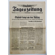 FRANKISCHE TAGESZEITUNG , NATIONALSOZIALISTISCHE TAGZEITUNG FUR DEN GAU FRANKEN , NR. 93 ,22 APRIL , 1941