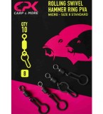 CPK Rolling Swivel Hammer Ring PVA, 10buc/plic - 8, CPK Carp &amp; More
