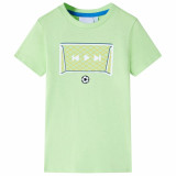 Tricou pentru copii, lime, 104, vidaXL