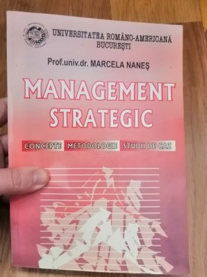 Management strategic. Concepte, metodologie, studii de caz - Marcela Nanes: 2004 foto