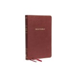 KJV, Thinline Bible, Standard Print, Imitation Leather, Burgundy, Red Letter Edition