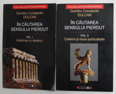 IN CAUTAREA SENSULUI PIERDUT , VOLUMELE I - II , EDITIA A II - A de DUMITRU CONSTANTIN DULCAN , 2008 foto