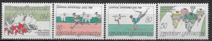C4784 - Liechtenstein 1988 - J.o.Seul 4v.serie completa MNH