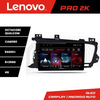 Navigatie Kia Optima 2011-2013 Lenovo Kit-091 8 core QLED 2K 8+256 360 Android Waze USB Navigatie Internet Youtube Radio CarStore Technology