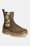 Napapijri ghete chelsea de piele PEAK barbati, culoarea verde, NP0A4H73CO.Z28