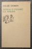 Hilde Domin - Numai o floare ca sprijin (1978)