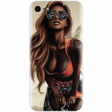 Husa silicon pentru Apple Iphone 6 / 6S, Tattoed Girl