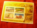 Bloc Uganda 1976 - Trenuri in Africa de Est