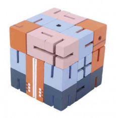 Joc logic 3D puzzle Boy albastru - puzzle sub forma de baiat robot - 4 cm foto