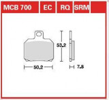 Plăcuțe fr&acirc;nă spate, utilizare: racing/route, material: sinter-SH, 54,5x49,23x7,8mm compatibil: APRILIA ETV, RS, RSV, SL, TUONO; BENELLI TNT, TORNADO,, Trw