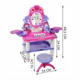 Set masuta toaleta si scaun pentru fetite, sunete si lumini, oglinda, uscator,