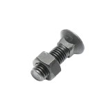 Surub brazdar M12x40 mm cu cap patrat si piulita pentru utilaje agricole