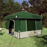 vidaXL Set Cort pentru Camping 2 pcs Verde Tafetă și Material 3337175
