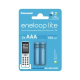 Set 2 baterii Panasonic Eneloop Lite DECT NEW R03 AAA 550mAh BK-4LCCE/2DE