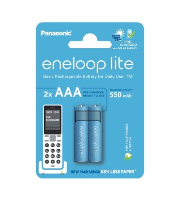 Set 2 baterii Panasonic Eneloop Lite DECT NEW R03 AAA 550mAh BK-4LCCE/2DE foto