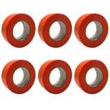 Set 6 benzi mascare pentru suprafete rugoase, portocalie, 48 mm x 50 m, protectie beton, caramida, tencuieli si vopsea decorativa la exterior, reziste