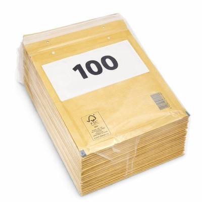 Set 100 plicuri A4 cu bule, antisoc, F16, 240x350+50 mm, auriu foto