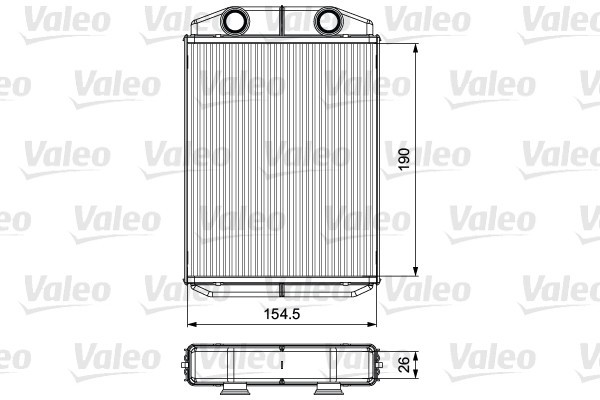 VALEO 811553 Schimbator caldura, incalzire habitaclu