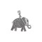 Pandantiv argint 925 elefant