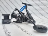 Mulineta Crap Feeder SAIMINO TA18-40FR cu baitrunner 0.28/270m si 12 rulmenti, Diamant Alb