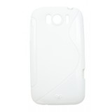 Husa silicon S-case alba pentru HTC Sensation XL