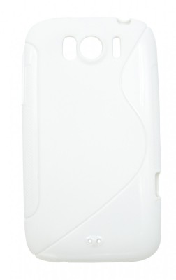 Husa silicon S-case alba pentru HTC Sensation XL foto