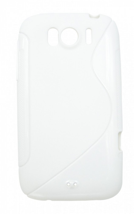 Husa silicon S-case alba pentru HTC Sensation XL