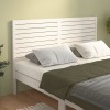 VidaXL Tăblie de pat, alb, 126x4x100 cm, lemn masiv de pin 819011