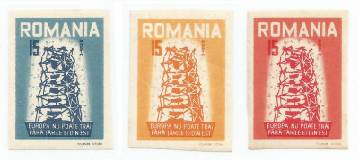 *Spania/Romania, Exil romanesc, em. a VII-a, Europa 1956 (2), ned., 1956, MNH foto