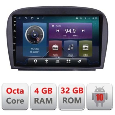 Navigatie Mercedes SL W230 2004-2011 C-W230 Octa Core cu Android Radio Bluetooth Internet GPS WIFI 4+32GB CarStore Technology foto