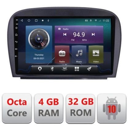 Navigatie Mercedes SL W230 2004-2011 C-W230 Octa Core cu Android Radio Bluetooth Internet GPS WIFI 4+32GB CarStore Technology