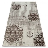 Covor acril Florya 265 bej si crem, 80x150 cm, Dreptunghi